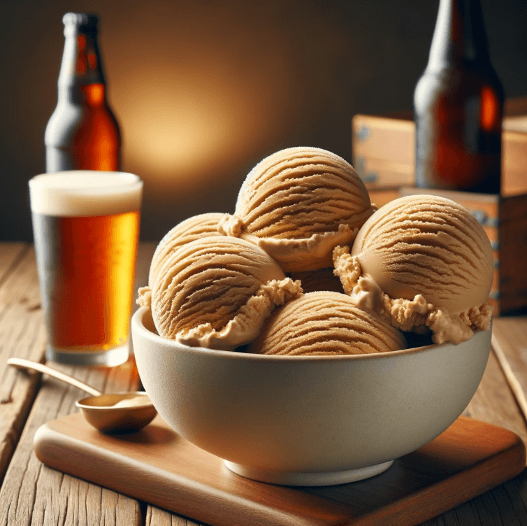 beer flavour ice cream recipe to make at home