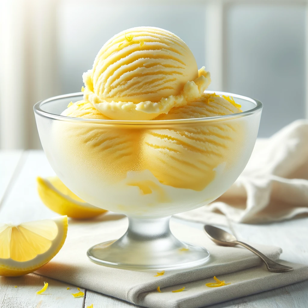 easy lemon ice cream recipe to make at home