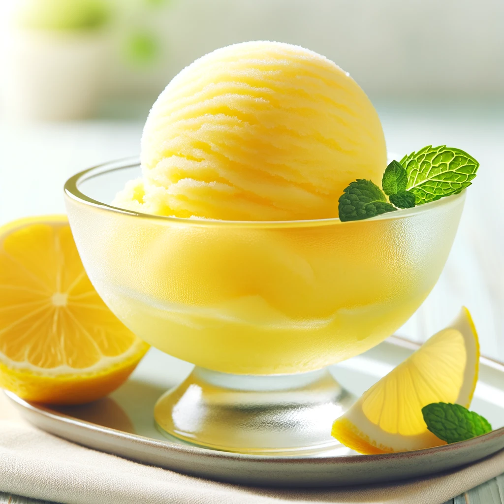 vegan lemon sorbet ice cream recipe